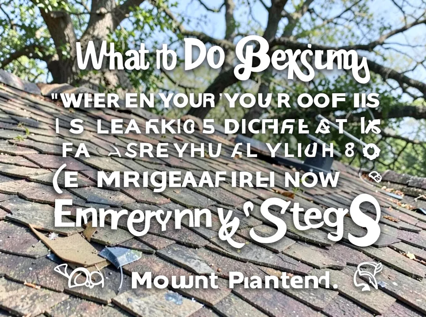What to Do When Your Roof Is Leaking Right Now (Emergency Steps)